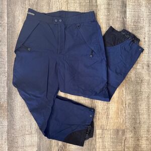 Columbia Omni-Tech Snow Pants Women XL Navy Waterproof Ski Winter Insulated